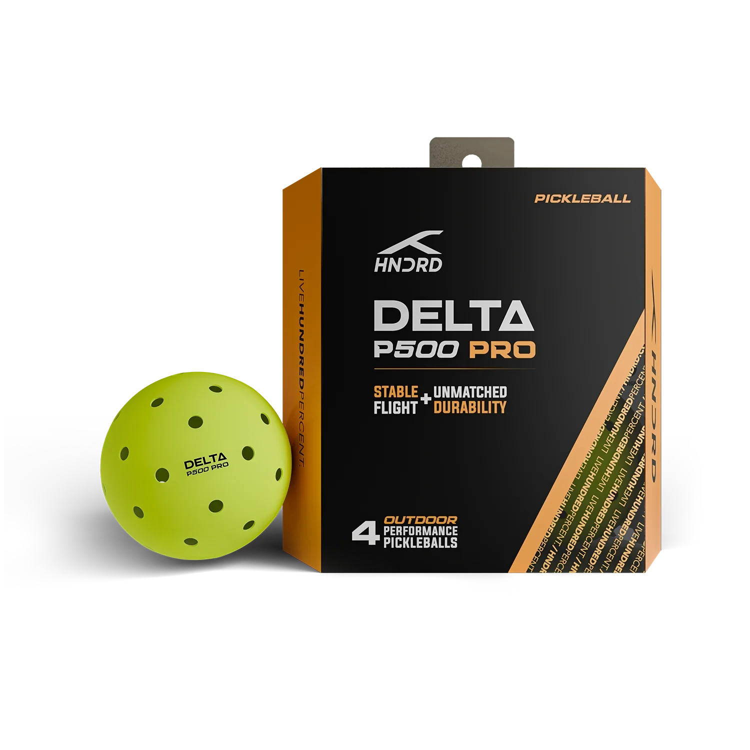 Pickleball balls - Hundred Delta P500 PRO 4-pack - SportYouUp Europe