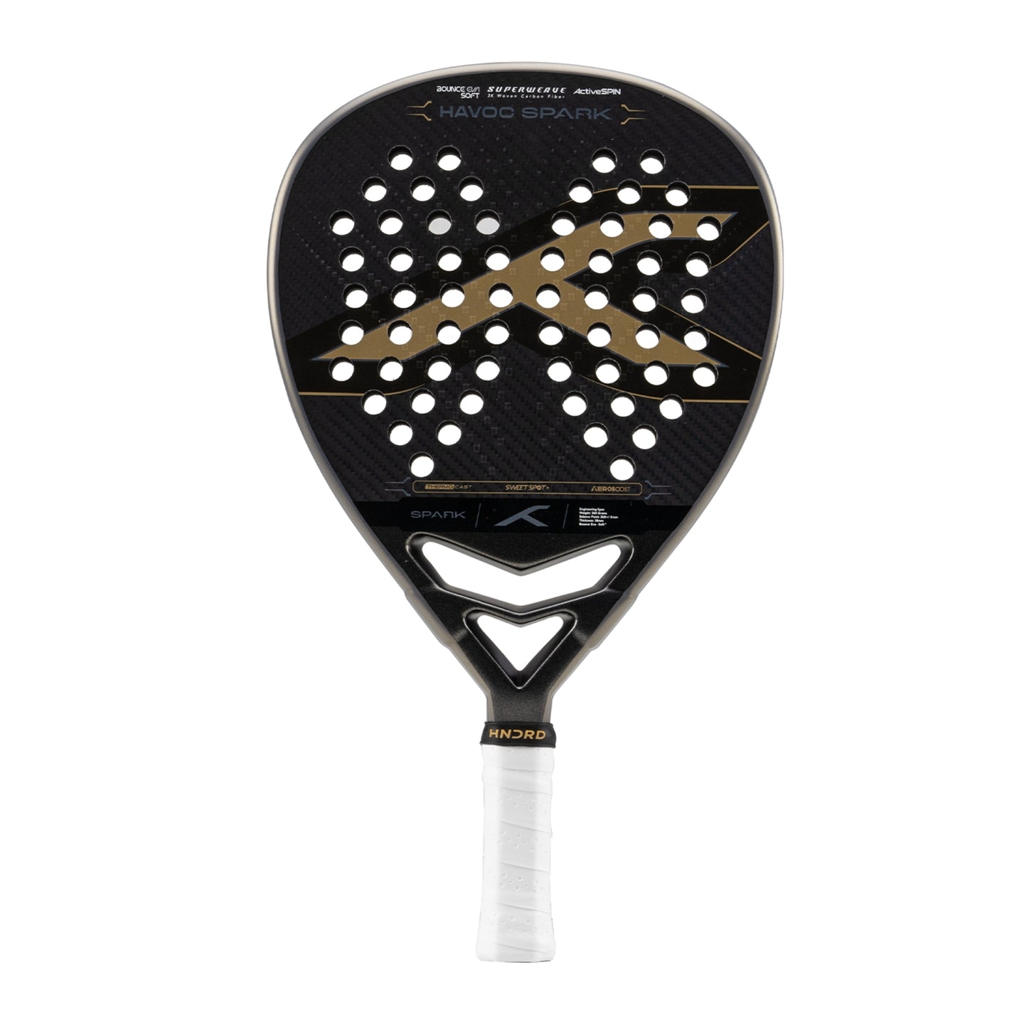 Hundred Padel Racket Havoc Spark - Dark Grey