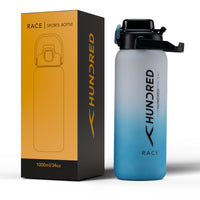 Water bottle - RACE White/Blue