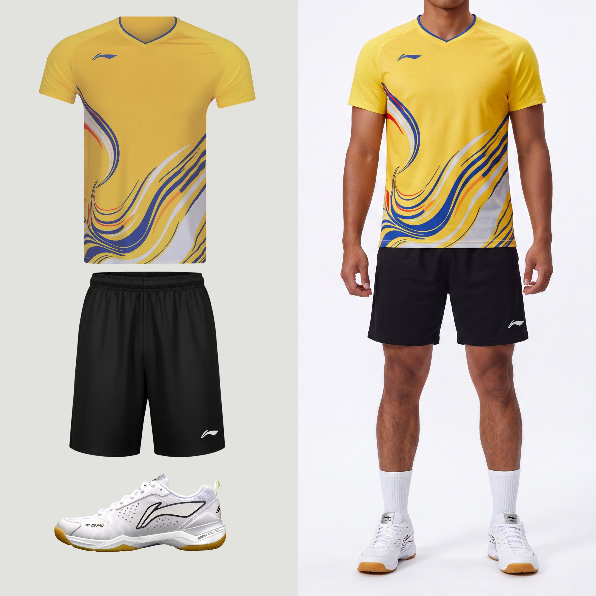Li-Ning Wave Stripes Yellow Unisex