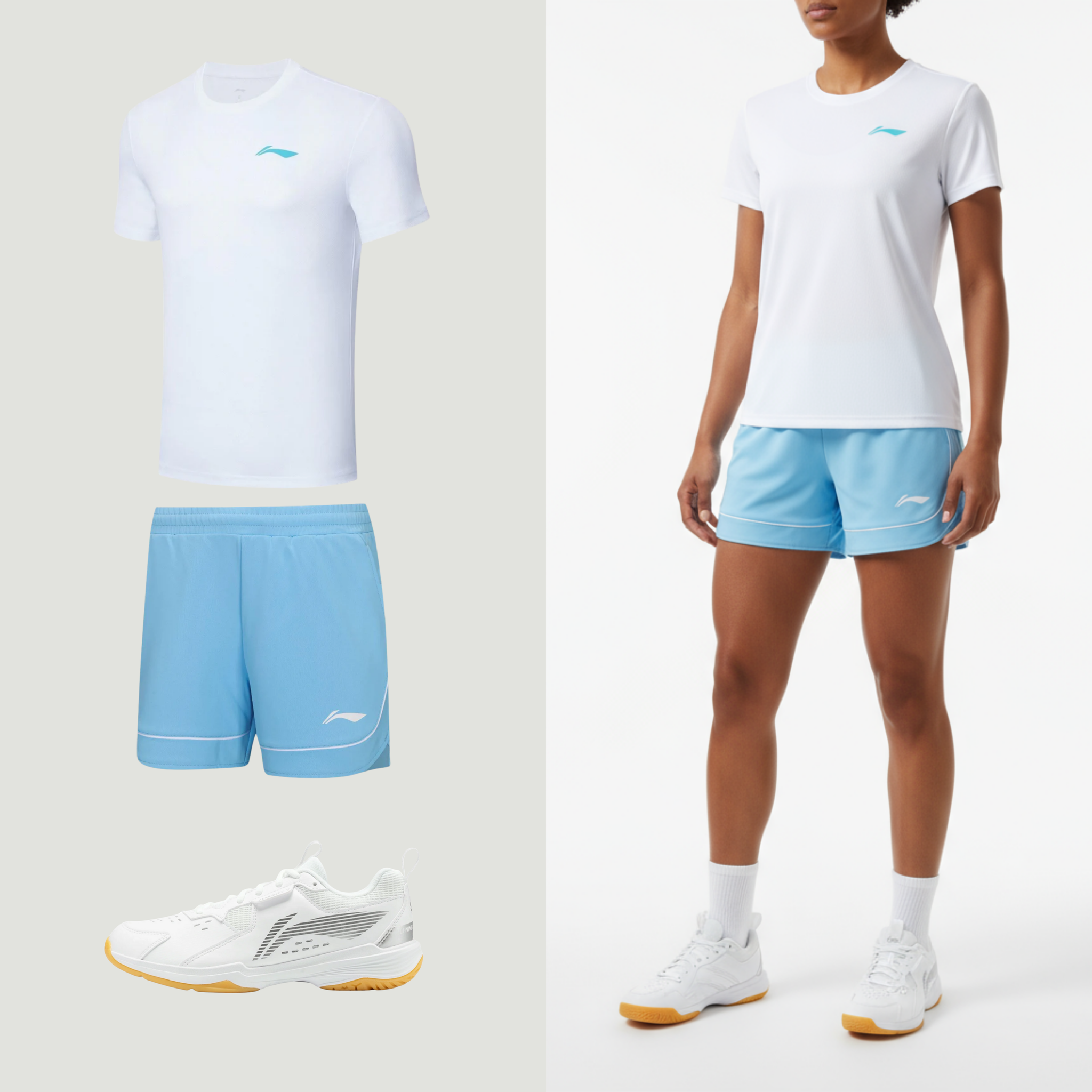 Li-Ning Single Stripe Blue Ladies