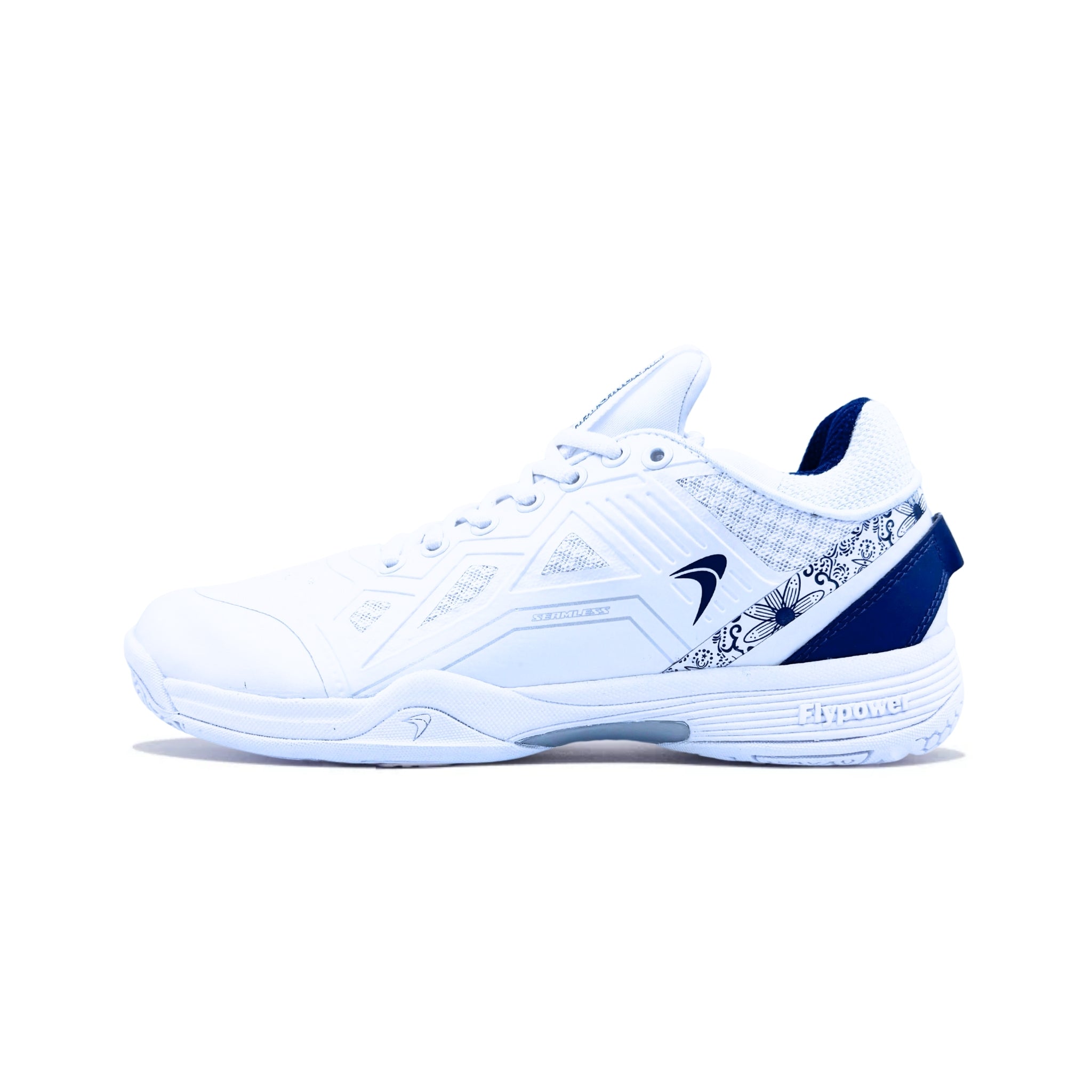 Flypower Badminton Shoes - Flypower Hrusangkali White/Blue - SportYouUp Europe