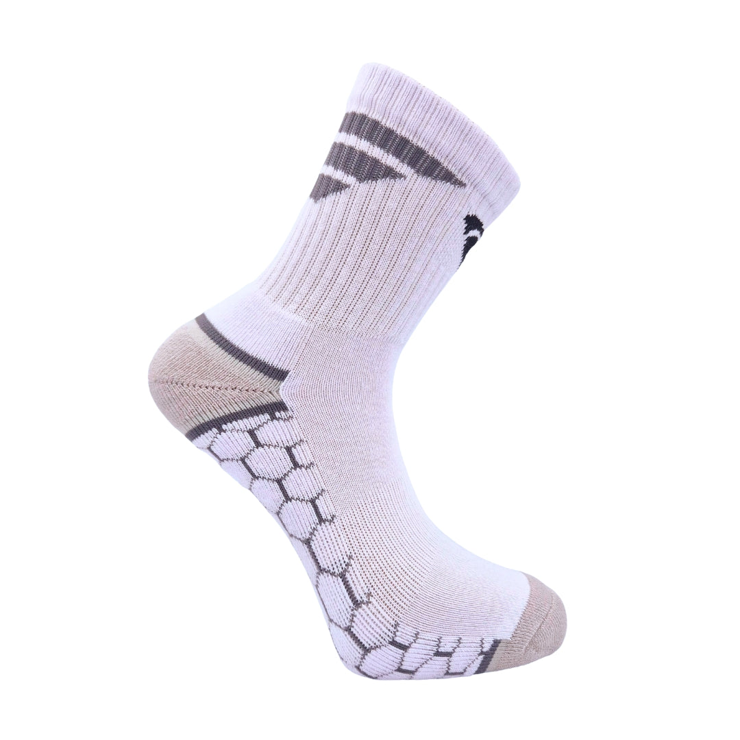 Badminton Socks - Flypower Raptor 3 White Sock - SportYouUp Europe