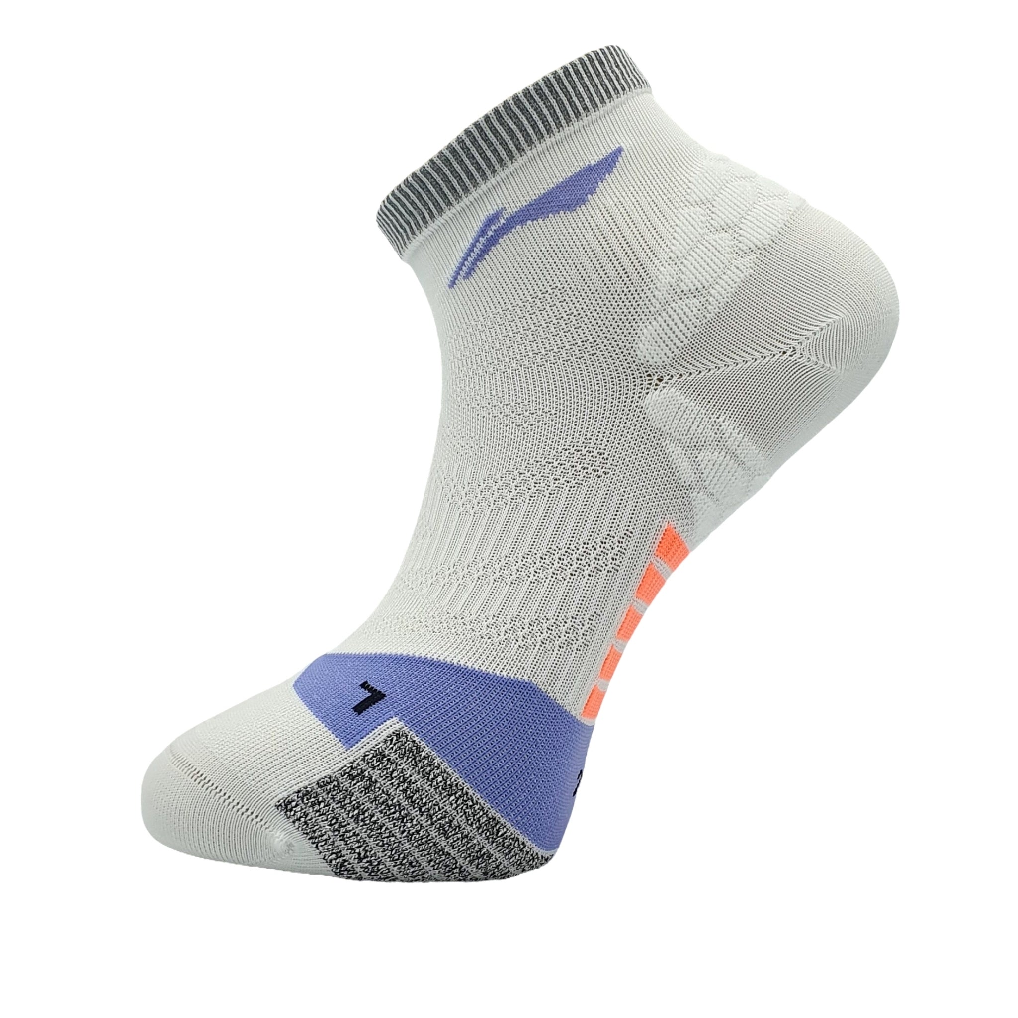 Li-Ning Løbestrømper Perfect - White Low