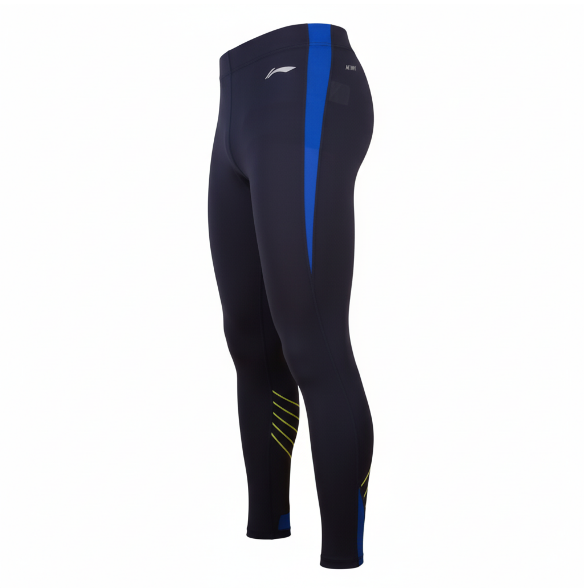 Li-Ning Løbetights Lange Blue Shine