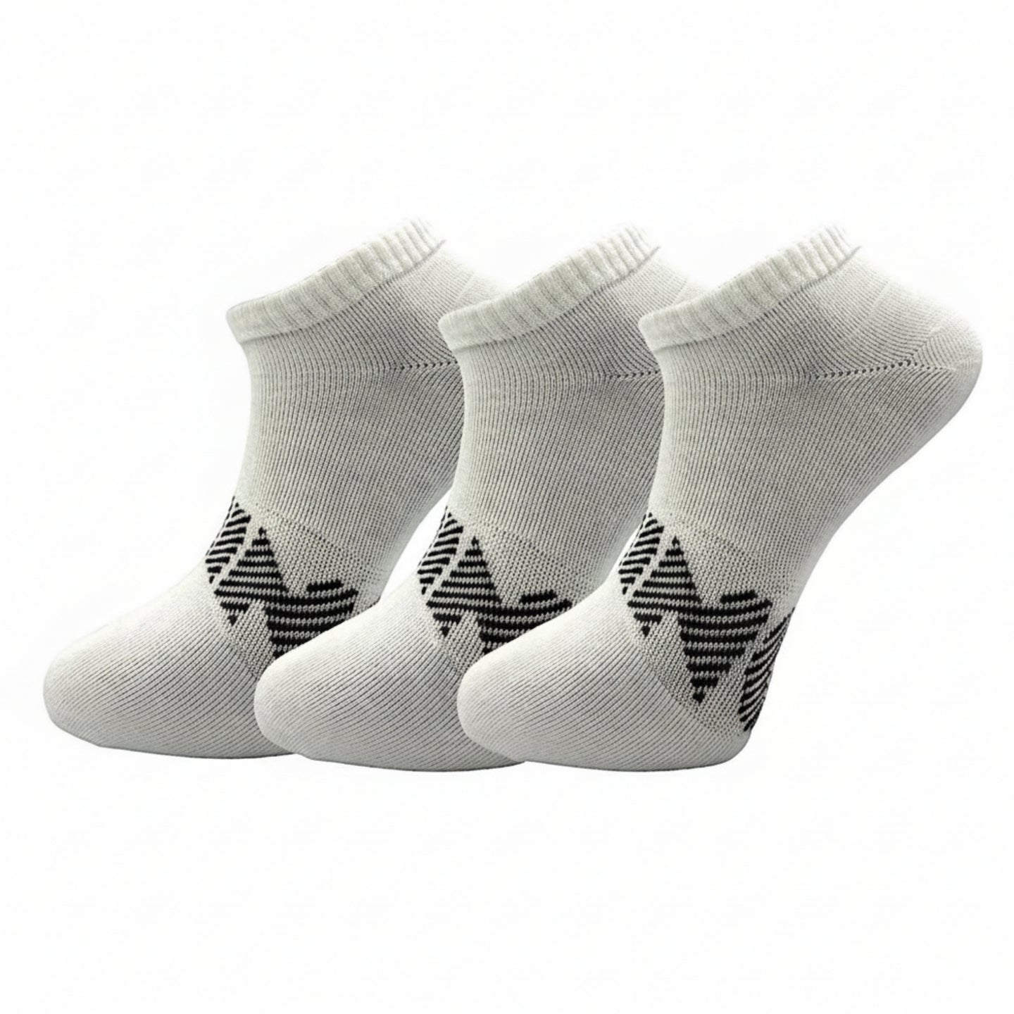 Li-Ning Ankel Footie White 3-pak