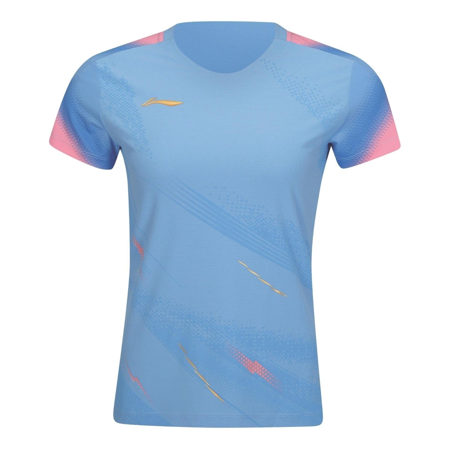 Li-Ning Badminton T-Shirt - Li-Ning Float Light Blue Women - SportYouUp Danmark