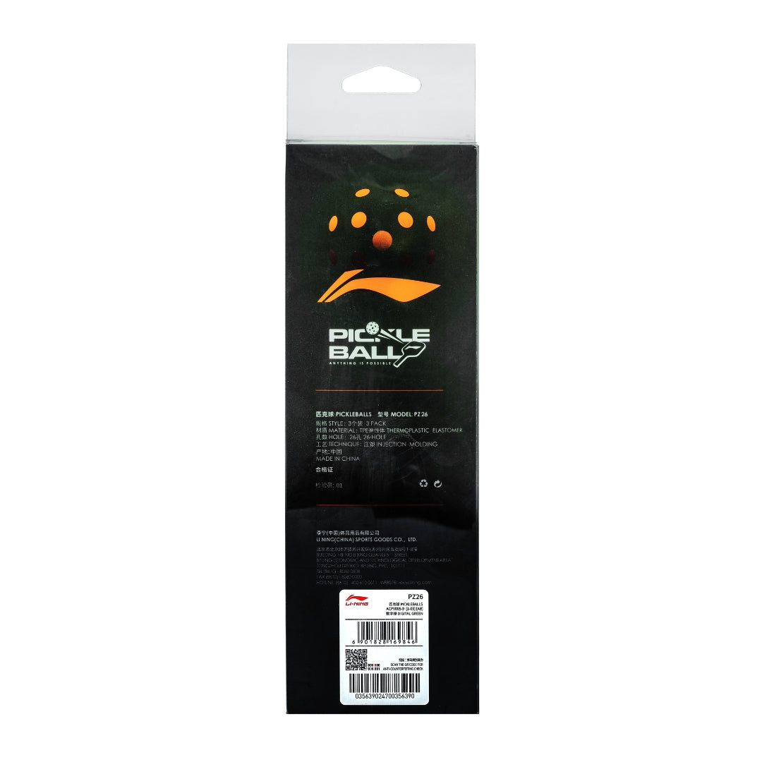 Pickleball Balls - Li-Ning PZ26 - SportYouUp Europe
