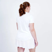 Flypower Badminton T-shirt - Flypower Olympic Jersey Women White - SportYouUp Europe