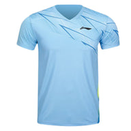Badminton T-shirt - Li-Ning Champion Light Blue Unisex - SportYouUp Danmark