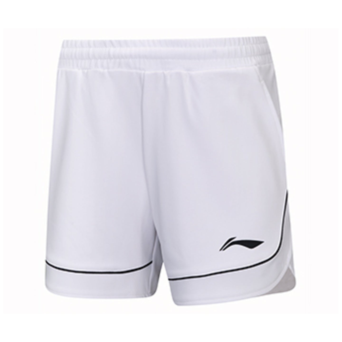 Li-Ning Badminton Shorts Women - Li-Ning Single Stripe White - SportYouUp Europe