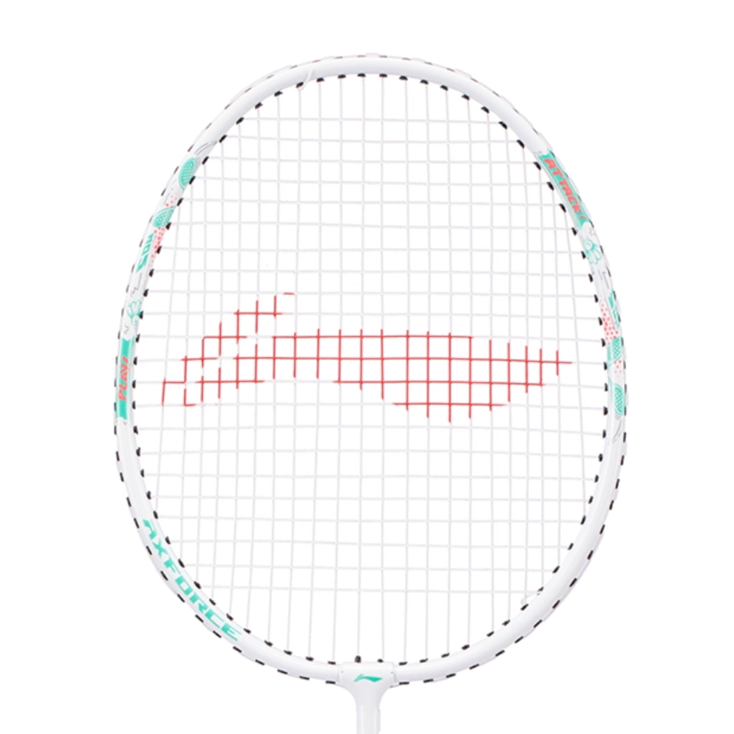 Li-Ning Badminton Racket - Li-Ning AXForce Kids Play White - SportYouUp Europe