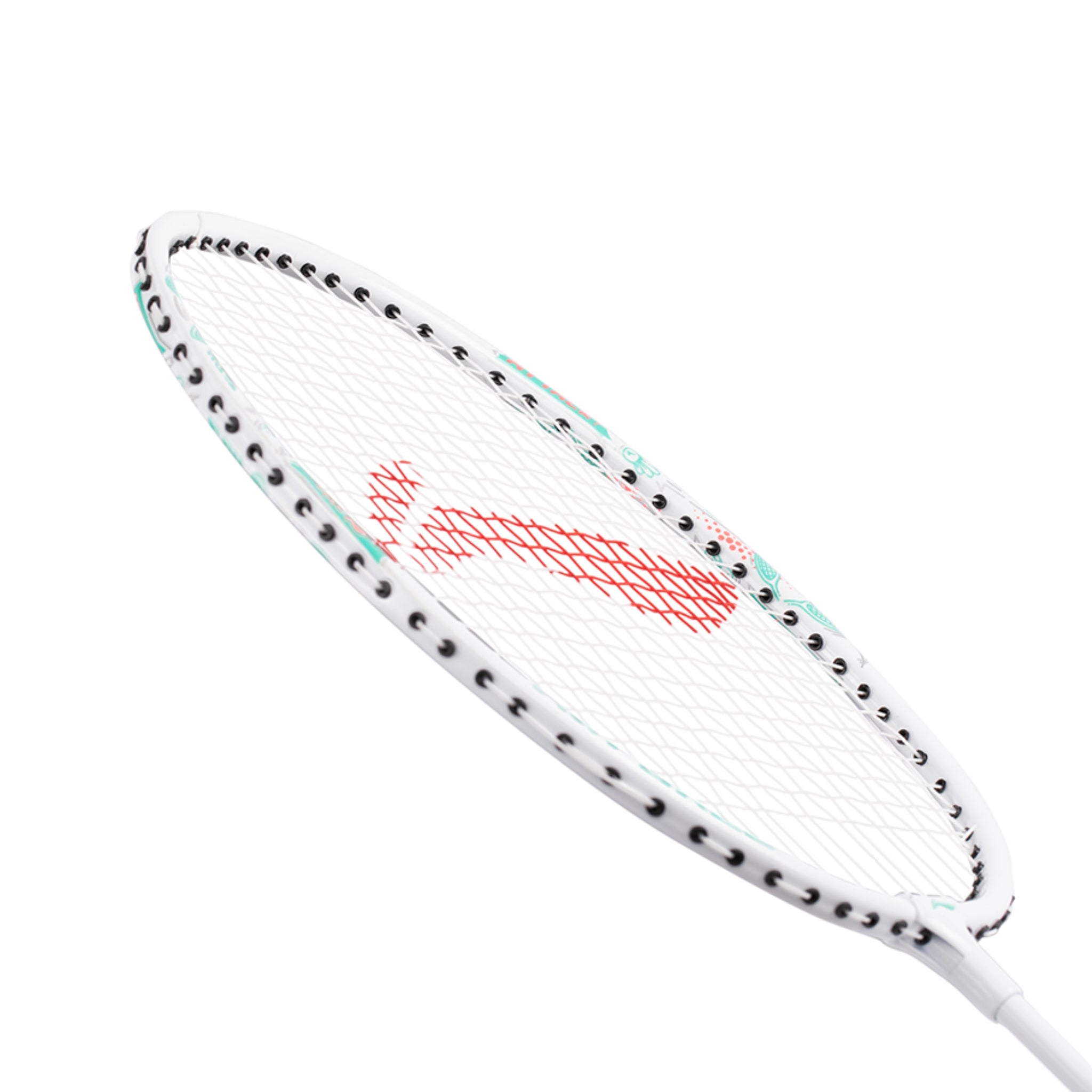 Li-Ning Badminton Racket - Li-Ning AXForce Kids Play White - SportYouUp Europe